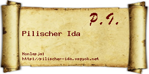 Pilischer Ida névjegykártya